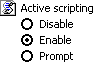 Activate "active scripting".